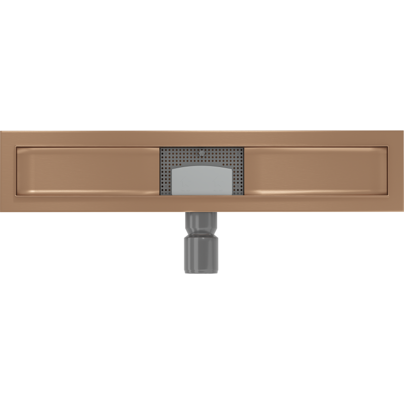 Mexen Flat cuerpo para desagüe lineal de 50 cm, cobre cepillado - 1C15050